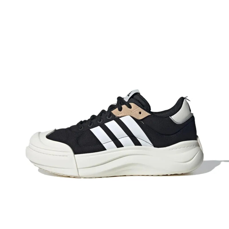 Adidas MAXXCOURT SPW Casual Shoes Unisex Low-Top Black/Bright White/Linen Green