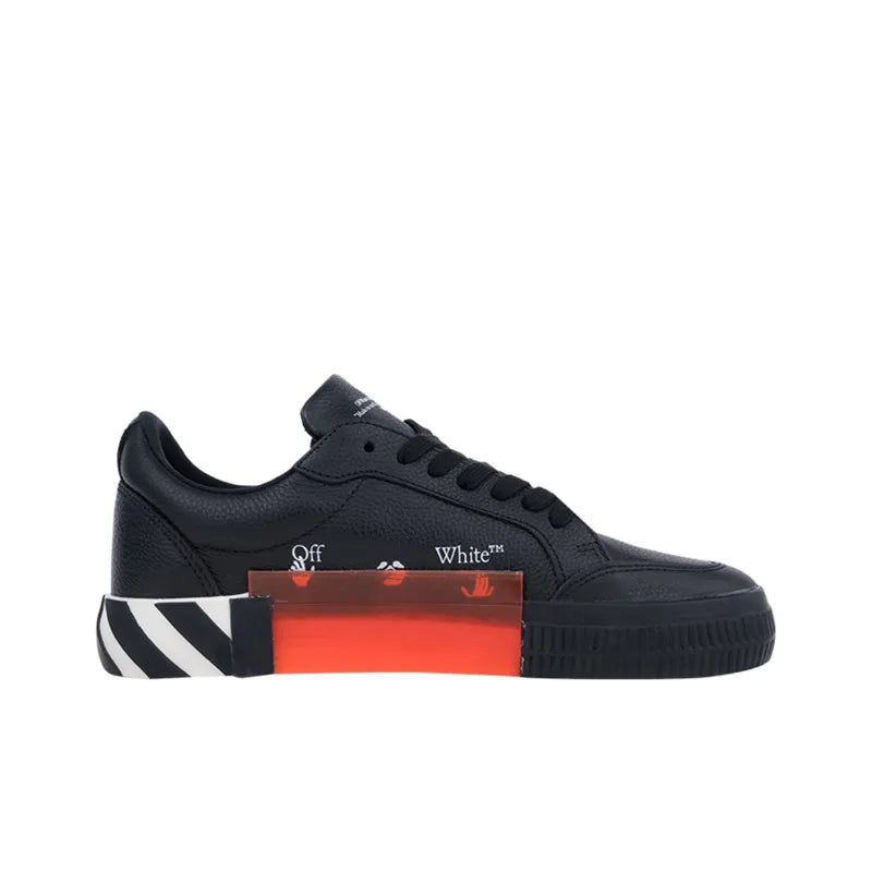 OFF-WHITE Vulc Low Leather Black White FW21