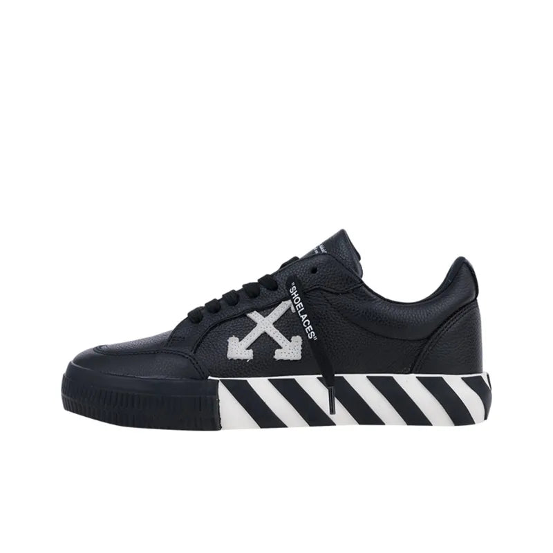 OFF-WHITE Vulc Low Leather Black White FW21