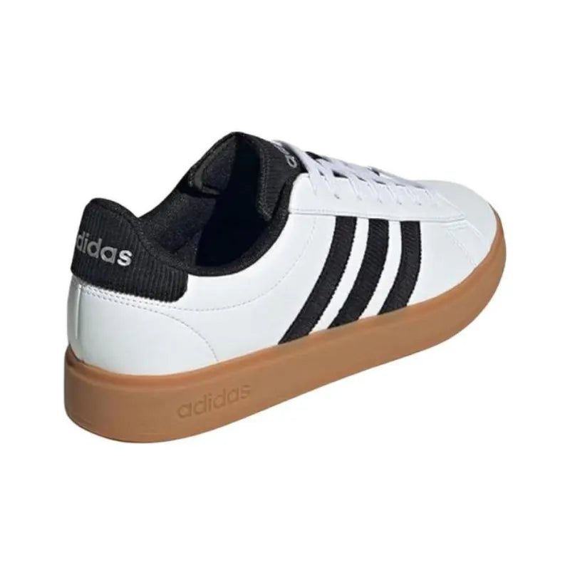 Adidas GRAND COURT 2.0 Anti-Slip Wear-Resistant Low-Top Skateboard Shoes Men's White Black