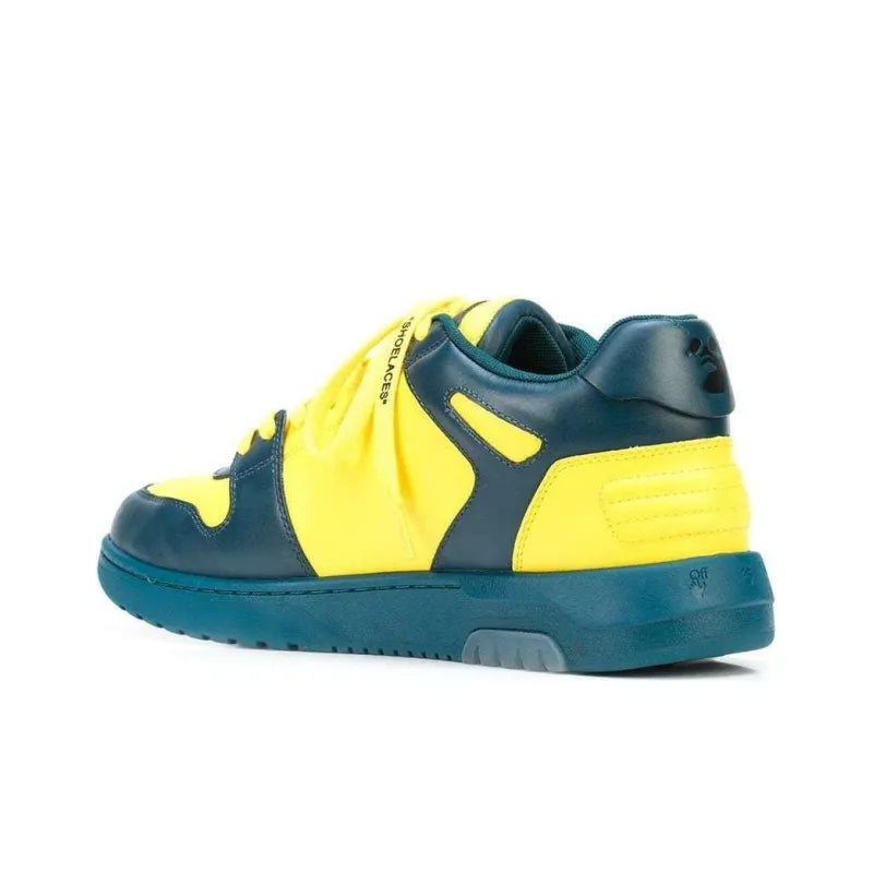 OFF-WHITE Out Of Office Zip Tie Sneakers 'Yellow Navy'